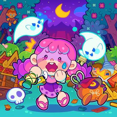 4 Cha. + Props + Complex BG